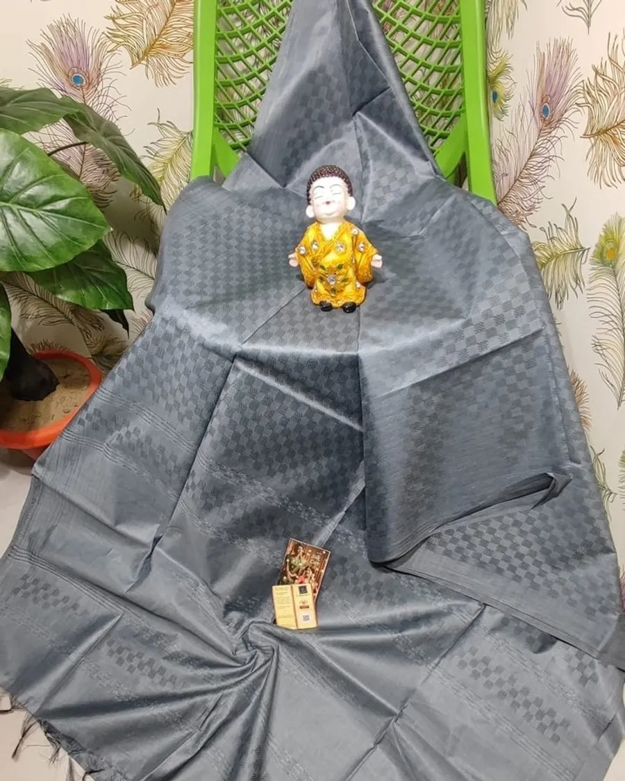 Kota Viscose Silk Saree With Self Weaving Design